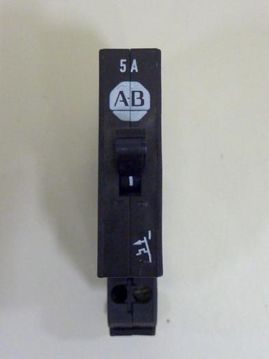 Used ALLEN BRADLEY 5 Amp Circuit Breaker 1492-GS1G050 SER A #75801