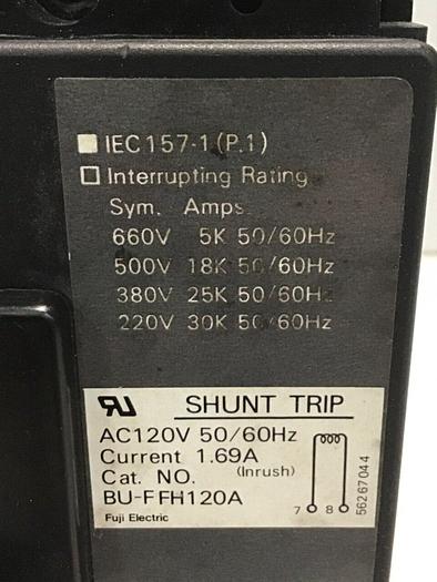 Used FUJI ELECTRIC 70 Amp Circuit Breaker BU-ESB3070 #127452