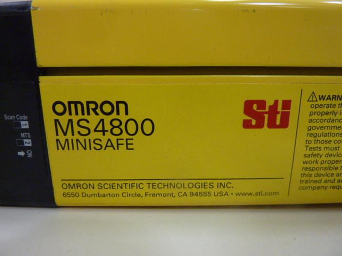 Used OMRON Light Curtain Transmitter MS4800S-30-0480-X-SC1 #49683