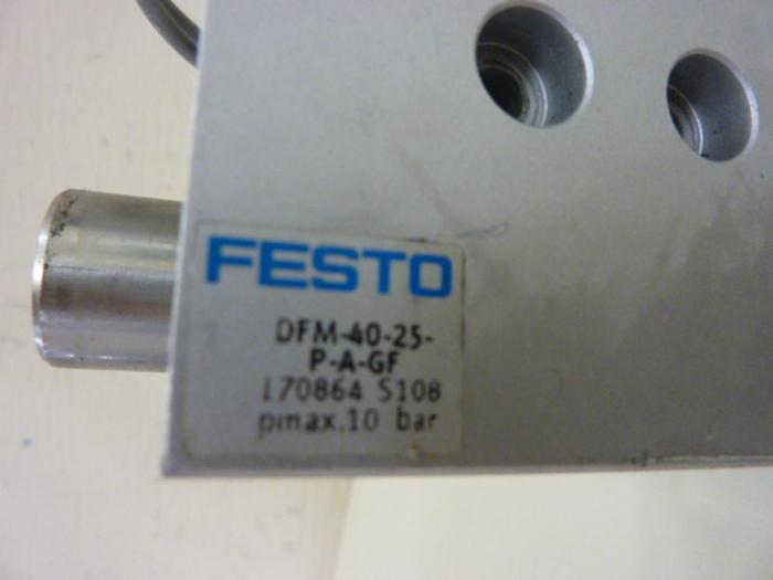 Used FESTO Pneumatic Cylinder DFM-40-25-P-A-GF #57336