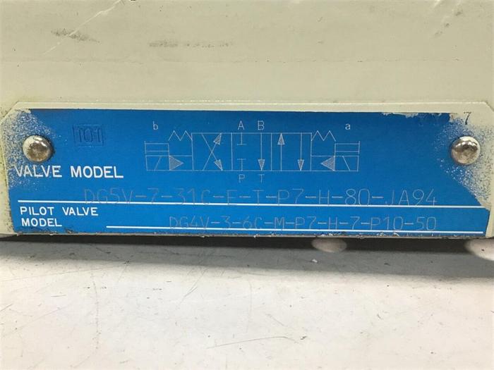 Used TOKIMEC Valve DG5V-7-31C-E-T-P7-H-80-JA94 #133043