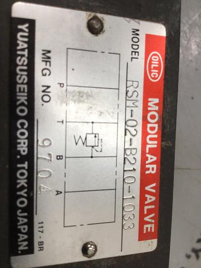 Used YUATSU SEIKO Modular Valve RSM-02-B210-1033 #141331