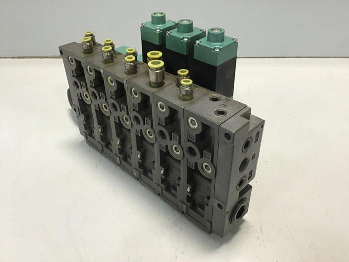 Used NUMATICS Control Block w/ Valves 081SS400M000061 #130725