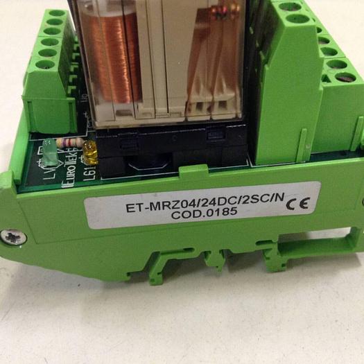 Used EUROTEK Four Channel Relay Breakout ET-MRZ04/24DC/2SC/N #81747