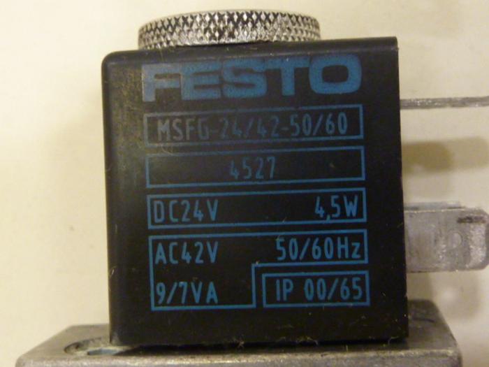 Used FESTO Solenoid Valve MFH-5-1/8 #59646