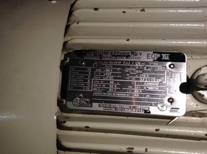 Used TOSHIBA 3 Phase Induction Motor B0154FLF2USH02 Used