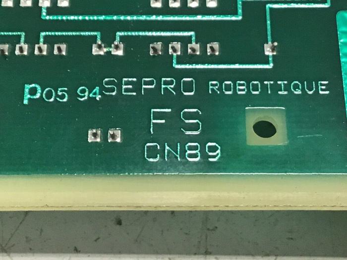 Used SEPRO ROBOTIQUE CN89 Control Board Board 07S0095804/B #136883
