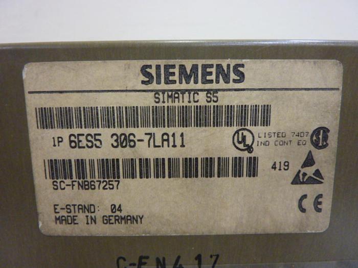 Used SIEMENS I/O Module 6ES5 306-7LA11 #57759