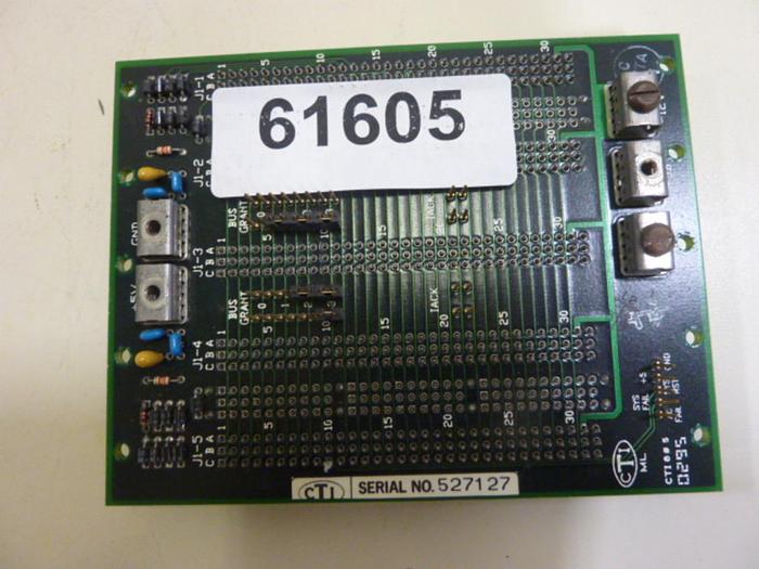 Used CTI Van Dorn Control Rack Board CTI 605 Z9514533B #61605