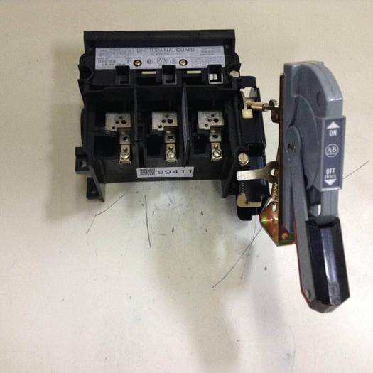 Used ALLEN BRADLEY 30 Amp Disconnect Switch 1494V-DS30 SER A #89411