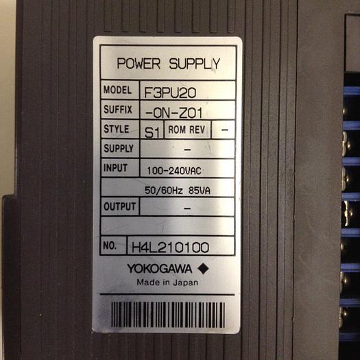 Used YOKOGAWA Power Supply F3PU20 #69885