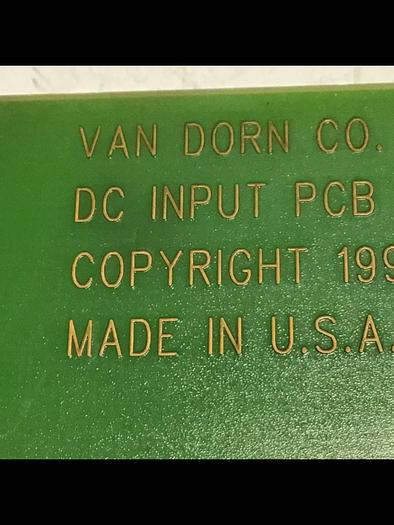 Used VAN DORN DC Input Board 330037 PC330-037 Used