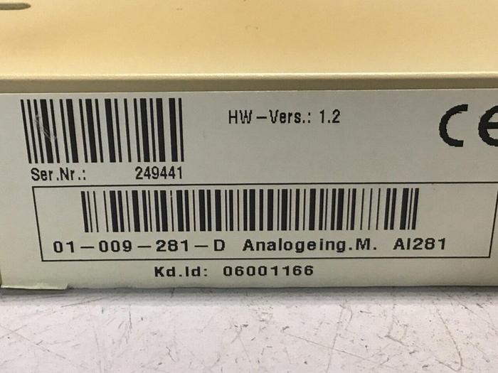 Used DEMAG Input Module AI281 01-009-281-D #124978