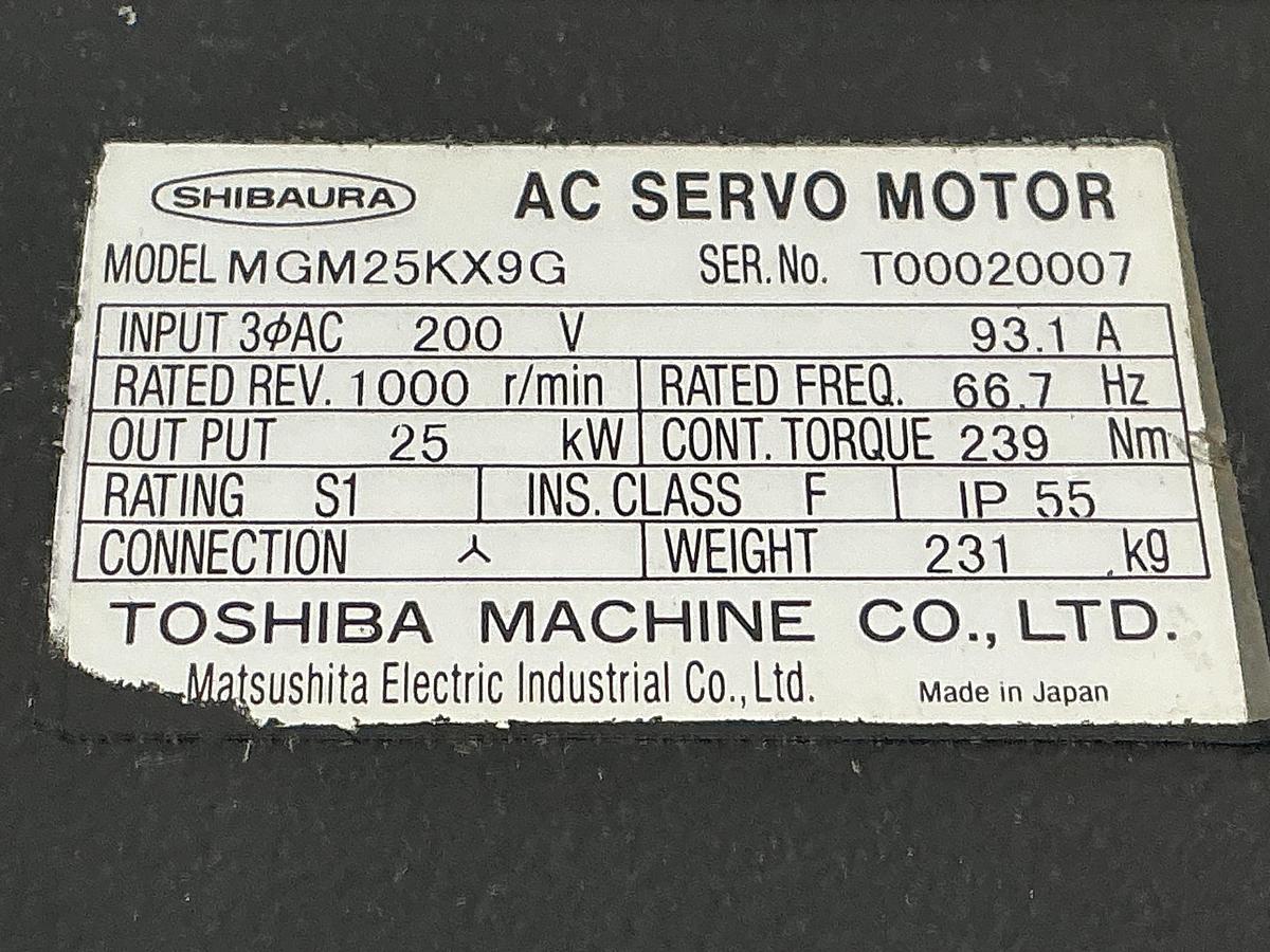 Used TOSHIBA MGM25KX9G