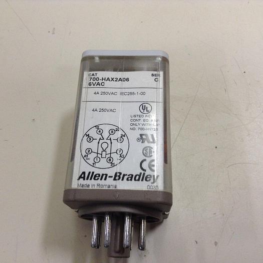 Used ALLEN BRADLEY Relay 700-HAX2A06 SER C #76319