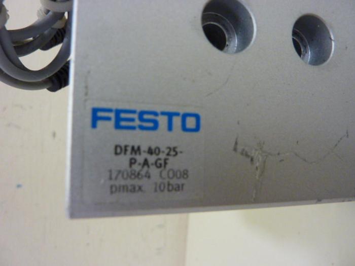 Used FESTO Pneumatic Cylinder DFM-40-25-P-A-GF #57333