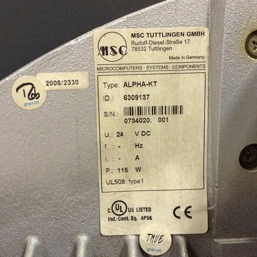 Used MSC Operator Control ALPHA-KT Used