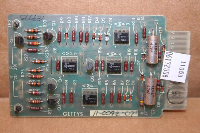 Used GETTYS Circuit Board 11-0092-07 #11053
