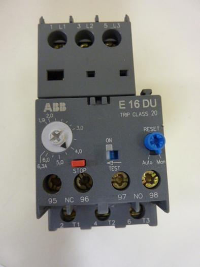Used ABB Overload Relay E16 DU #59976