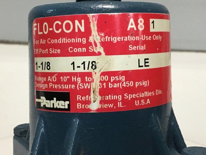 Used PARKER Hot Gas Bypass Regulator FLO-CON A81 #117212