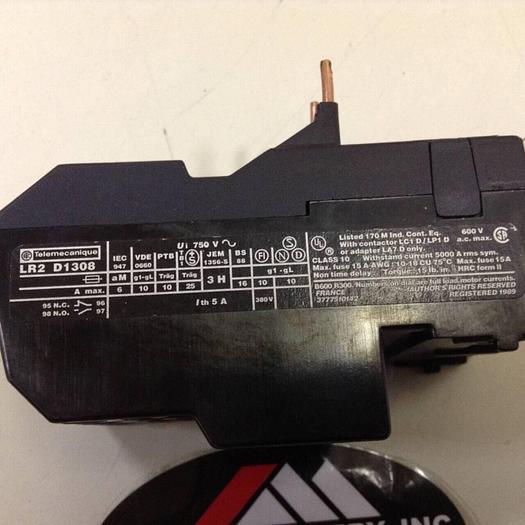Used TELEMECANIQUE Overload Relay LR2D1308 #73608