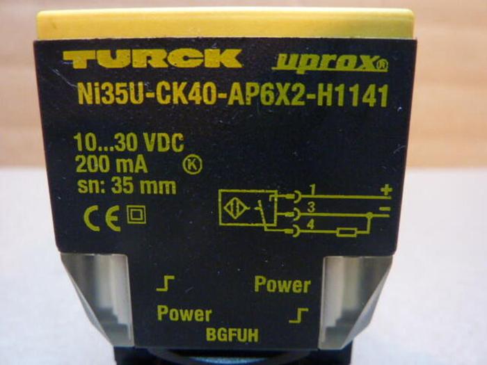 Used TURCK ELEKTRONIK Proximity Switch NI35U-CK40-AP6X2-H141 #34790