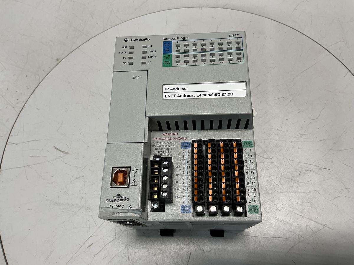 Used ALLEN BRADLEY 1769-L18ER-BB1B