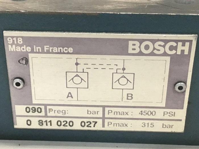 Used BOSCH Check Valve 0 811 020 027 Used