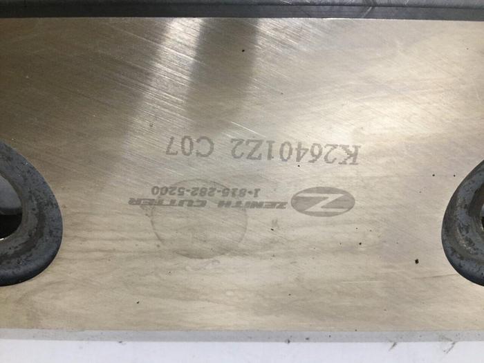 Used ZENITH CUTTER Granulator Blade / Knife K26401Z2 C07 #106761