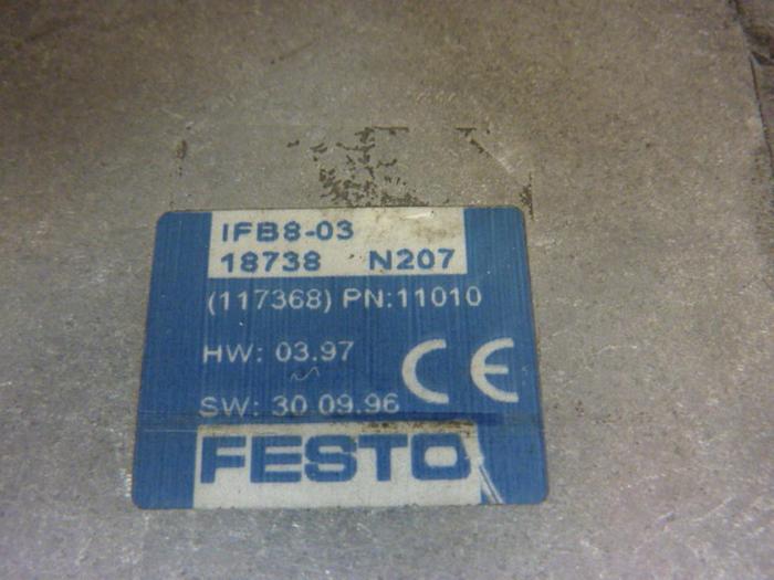 Used FESTO Control Block w/ Valves IFB8-03 #52795