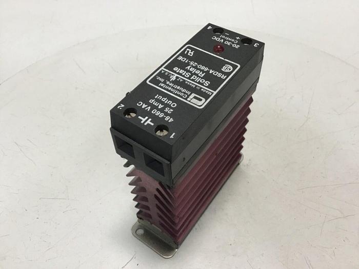 Used CONTINENTAL INDUSTRIES Solid State Relay RSDA-660-25-1DE #134787