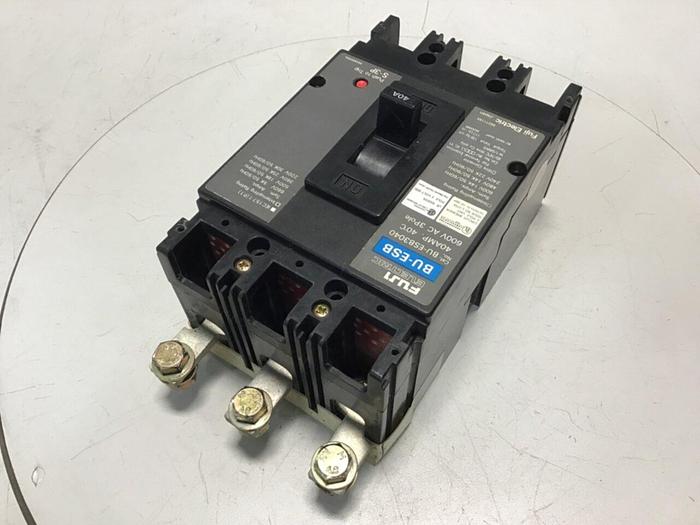 Used FUJI ELECTRIC 40 Amp Circuit Breaker BU-ESB3040 #119574