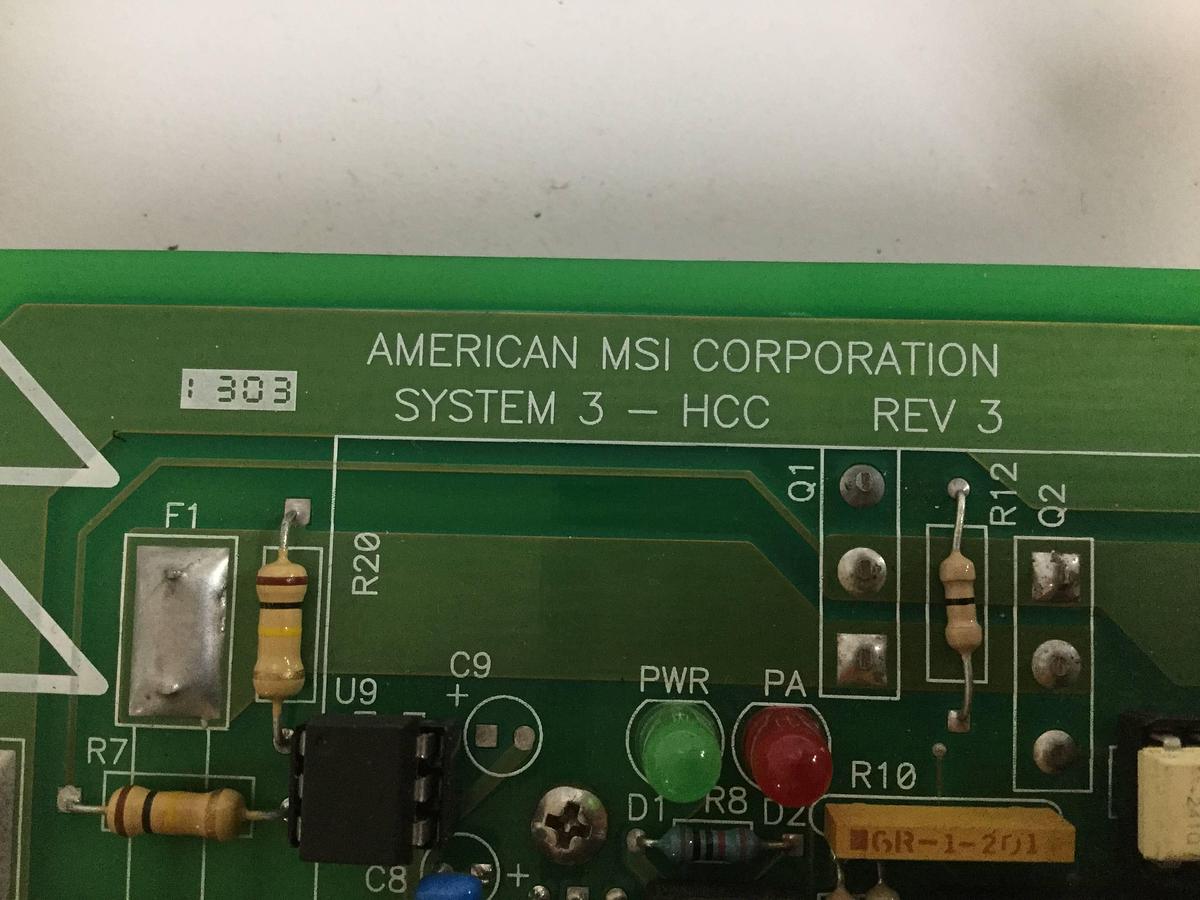 Used AMERICAN MSI Control Board C3201.010.045 Used