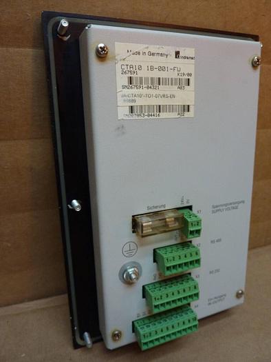 Used INDRAMAT CTA10-1 Operator Interface CTA10.1B-001-FW #23878