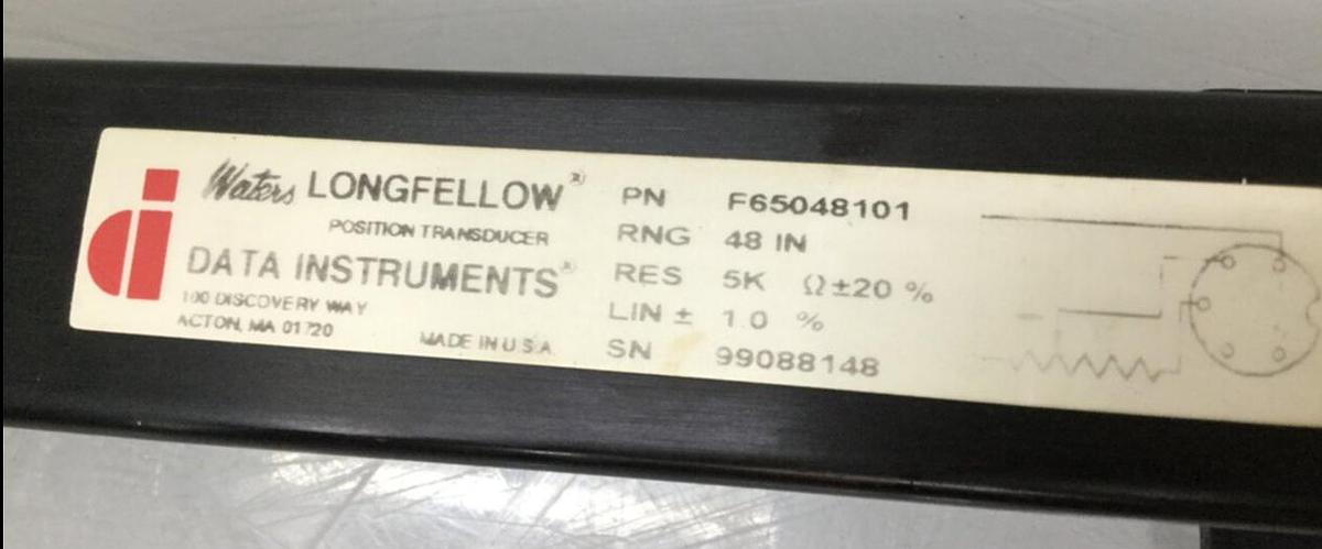 Used DATA INSTRUMENTS Clamp Position Transducer F65048101 Used