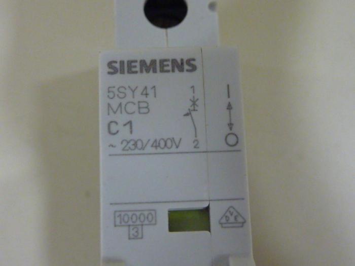 Used SIEMENS 1 Amp Circuit Breaker 5SY4101-7 #46958