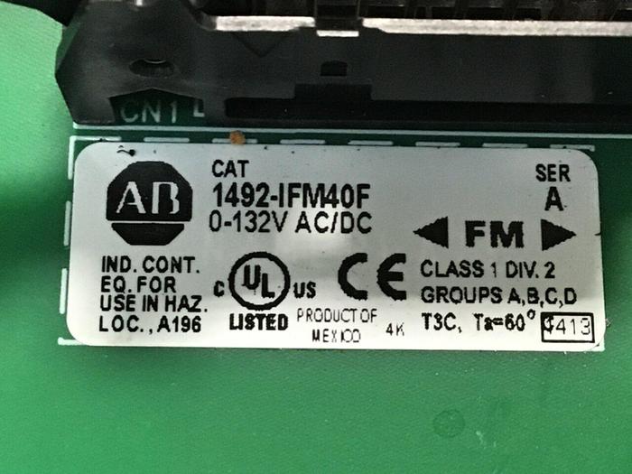 Used ALLEN BRADLEY Interface Module 1492-IFM40F SER A #85262
