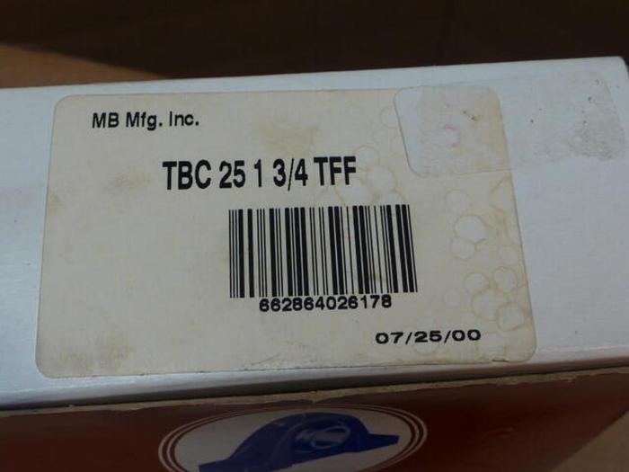 MB MANUFACTURING Pillow Block Bearing TBC 25 #33840