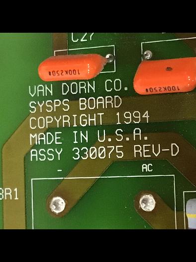 Used VAN DORN 330075 Power Supply Used #145416