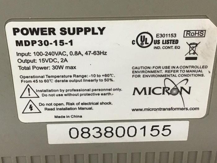 Used MICRON Power Supply MDP30-15-1 #141508