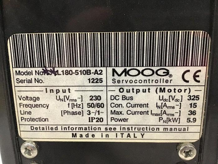 Used MOOG Servo Drive L180-510B-A2 Used
