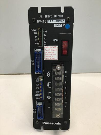Used PANASONIC AC Servo Driver DV45S020LD2CA #114616