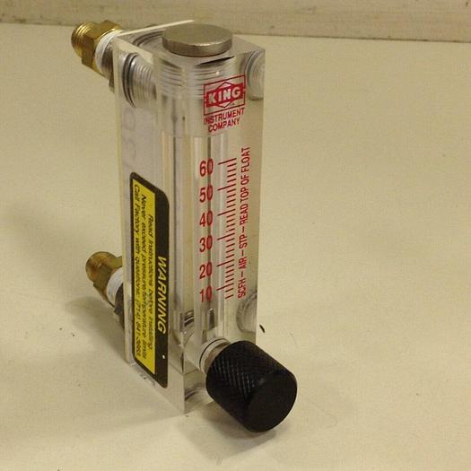 Used KING INSTRUMENT Float Flow Meter SCFH-AIR-STP #79364