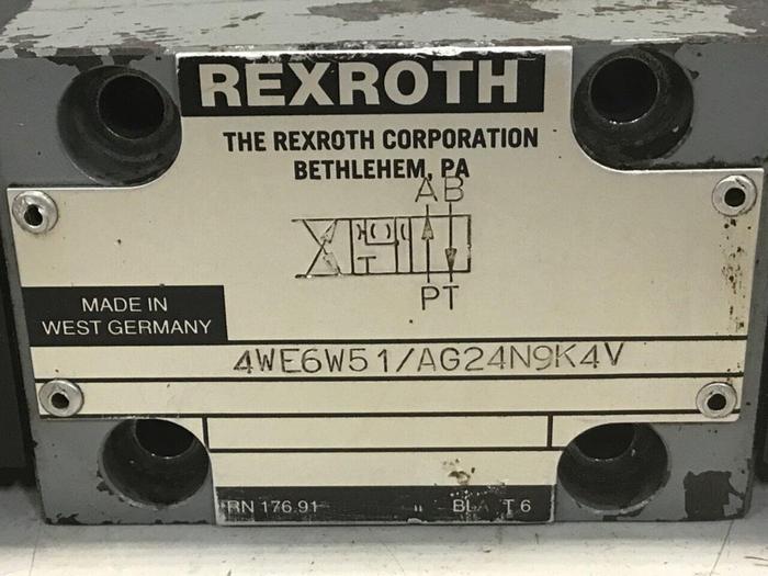 Used REXROTH Valve 4WE6E51/AG24N9K4V #137749