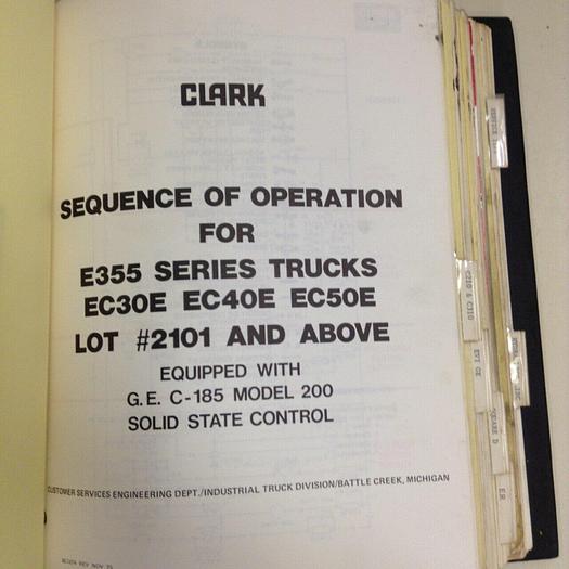 Used CLARK EQUIPMENT Various Manuals SCR MANUALS #71087