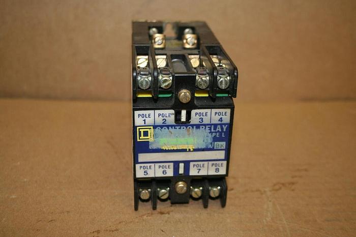Used SQUARE D Control Relay 8501-LO80 Used