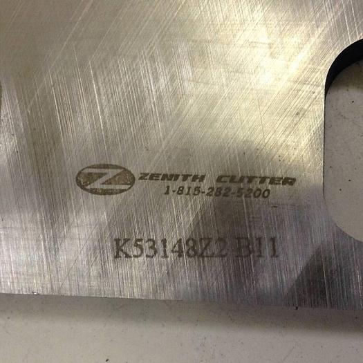 Used ZENITH CUTTER Granulator Blade / Knife K53148Z2 #81005