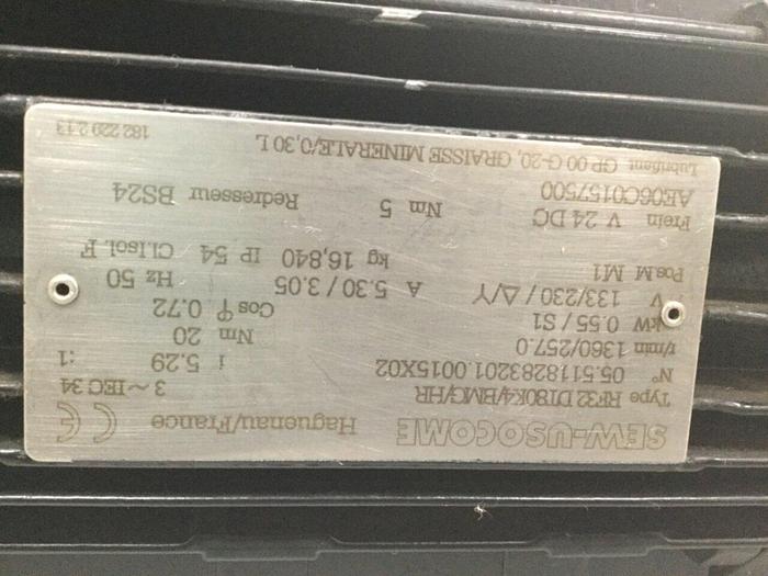 Used SEW USOCOME Servo Motor RF32DT80K4/BMG/HR #114773