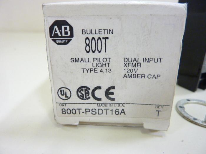 ALLEN BRADLEY Pilot Light 800T-PSDT16A AMBER #46172