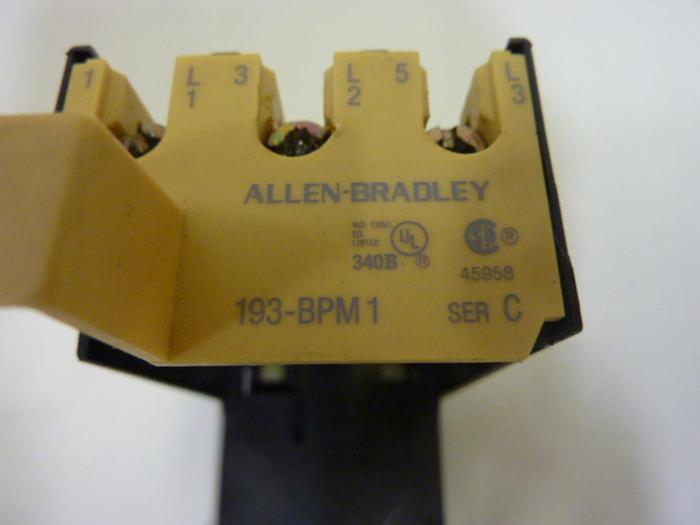 Used ALLEN BRADLEY Overload Relay 193-BPM1 SER C #51215